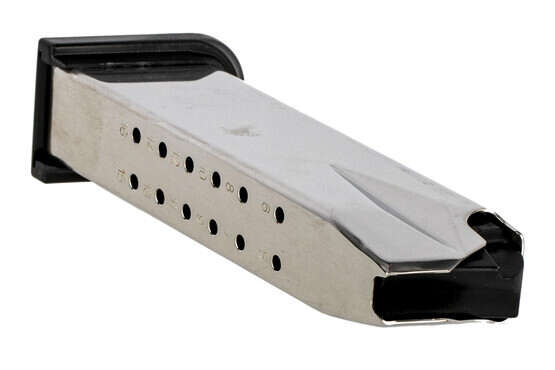 The Springfield XD full size magazine features rear witness holes and a stainless steel construction